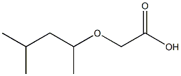 (1,3-dimethylbutoxy)acetic acid 结构式