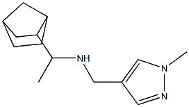 (1-{bicyclo[2.2.1]heptan-2-yl}ethyl)[(1-methyl-1H-pyrazol-4-yl)methyl]amine 结构式