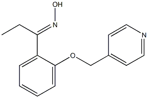 (1E)-1-[2-(pyridin-4-ylmethoxy)phenyl]propan-1-one oxime 结构式