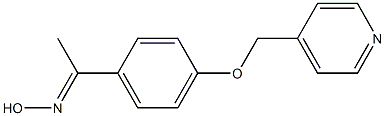 (1E)-1-[4-(pyridin-4-ylmethoxy)phenyl]ethanone oxime 结构式