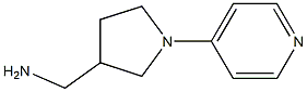 (1-pyridin-4-ylpyrrolidin-3-yl)methylamine 结构式