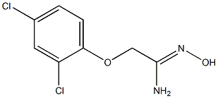 (1Z)-2-(2,4-dichlorophenoxy)-N'-hydroxyethanimidamide 结构式