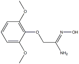 (1Z)-2-(2,6-dimethoxyphenoxy)-N'-hydroxyethanimidamide 结构式