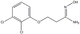 (1Z)-3-(2,3-dichlorophenoxy)-N'-hydroxypropanimidamide 结构式