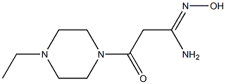 (1Z)-3-(4-ethylpiperazin-1-yl)-N'-hydroxy-3-oxopropanimidamide 结构式