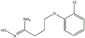 (1Z)-4-(2-chlorophenoxy)-N'-hydroxybutanimidamide 结构式