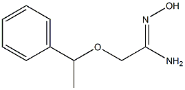(1Z)-N'-hydroxy-2-(1-phenylethoxy)ethanimidamide 结构式