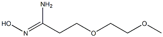 (1Z)-N'-hydroxy-3-(2-methoxyethoxy)propanimidamide 结构式