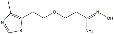 (1Z)-N'-hydroxy-3-[2-(4-methyl-1,3-thiazol-5-yl)ethoxy]propanimidamide 结构式