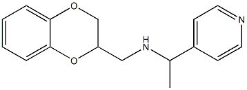 (2,3-dihydro-1,4-benzodioxin-2-ylmethyl)[1-(pyridin-4-yl)ethyl]amine 结构式