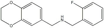 (2,3-dihydro-1,4-benzodioxin-6-ylmethyl)[(2-fluorophenyl)methyl]amine 结构式