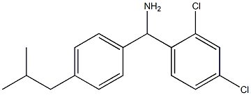 (2,4-dichlorophenyl)[4-(2-methylpropyl)phenyl]methanamine 结构式