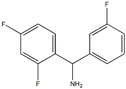 (2,4-difluorophenyl)(3-fluorophenyl)methanamine 结构式