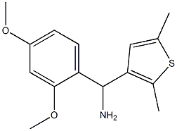 (2,4-dimethoxyphenyl)(2,5-dimethylthiophen-3-yl)methanamine 结构式