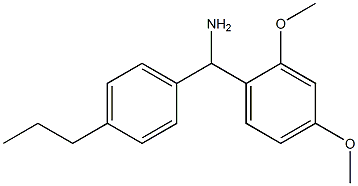 (2,4-dimethoxyphenyl)(4-propylphenyl)methanamine 结构式