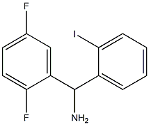 (2,5-difluorophenyl)(2-iodophenyl)methanamine 结构式