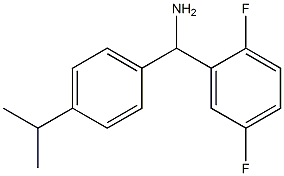 (2,5-difluorophenyl)[4-(propan-2-yl)phenyl]methanamine 结构式