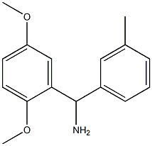 (2,5-dimethoxyphenyl)(3-methylphenyl)methanamine 结构式