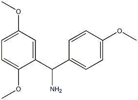 (2,5-dimethoxyphenyl)(4-methoxyphenyl)methanamine 结构式