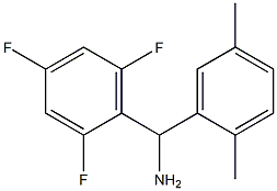 (2,5-dimethylphenyl)(2,4,6-trifluorophenyl)methanamine 结构式