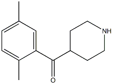 (2,5-dimethylphenyl)(piperidin-4-yl)methanone 结构式