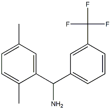 (2,5-dimethylphenyl)[3-(trifluoromethyl)phenyl]methanamine 结构式