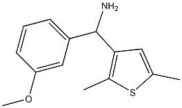 (2,5-dimethylthiophen-3-yl)(3-methoxyphenyl)methanamine 结构式