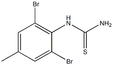 (2,6-dibromo-4-methylphenyl)thiourea 结构式