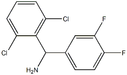 (2,6-dichlorophenyl)(3,4-difluorophenyl)methanamine 结构式