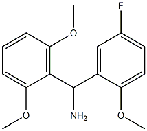 (2,6-dimethoxyphenyl)(5-fluoro-2-methoxyphenyl)methanamine 结构式