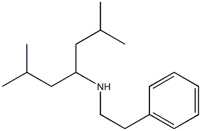 (2,6-dimethylheptan-4-yl)(2-phenylethyl)amine 结构式