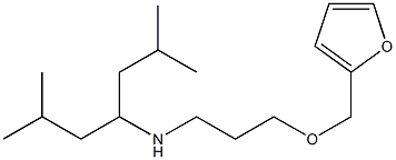 (2,6-dimethylheptan-4-yl)[3-(furan-2-ylmethoxy)propyl]amine 结构式