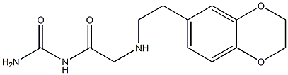 (2-{[2-(2,3-dihydro-1,4-benzodioxin-6-yl)ethyl]amino}acetyl)urea 结构式