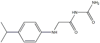 (2-{[4-(propan-2-yl)phenyl]amino}acetyl)urea 结构式