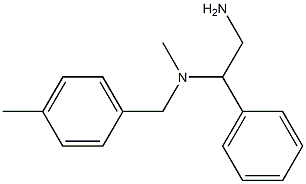 (2-amino-1-phenylethyl)(methyl)[(4-methylphenyl)methyl]amine 结构式