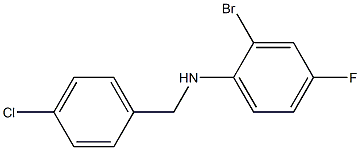 (2-bromo-4-fluorophenyl)(4-chlorophenyl)methylamine 结构式