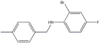 (2-bromo-4-fluorophenyl)(4-methylphenyl)methylamine 结构式