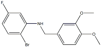 (2-bromo-5-fluorophenyl)(3,4-dimethoxyphenyl)methylamine 结构式