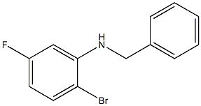 (2-bromo-5-fluorophenyl)(phenyl)methylamine 结构式