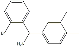 (2-bromophenyl)(3,4-dimethylphenyl)methanamine 结构式