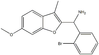 (2-bromophenyl)(6-methoxy-3-methyl-1-benzofuran-2-yl)methanamine 结构式