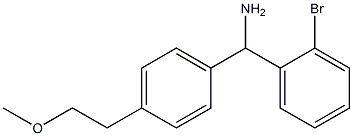 (2-bromophenyl)[4-(2-methoxyethyl)phenyl]methanamine 结构式