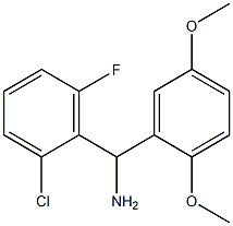 (2-chloro-6-fluorophenyl)(2,5-dimethoxyphenyl)methanamine 结构式