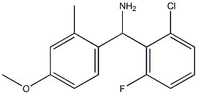 (2-chloro-6-fluorophenyl)(4-methoxy-2-methylphenyl)methanamine 结构式