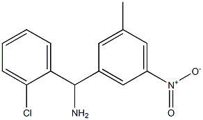 (2-chlorophenyl)(3-methyl-5-nitrophenyl)methanamine 结构式