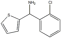 (2-chlorophenyl)(thiophen-2-yl)methanamine 结构式