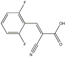 (2E)-2-cyano-3-(2,6-difluorophenyl)acrylic acid 结构式