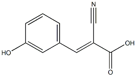 (2E)-2-cyano-3-(3-hydroxyphenyl)acrylic acid 结构式