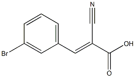 (2E)-3-(3-bromophenyl)-2-cyanoacrylic acid 结构式