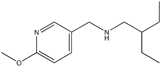 (2-ethylbutyl)[(6-methoxypyridin-3-yl)methyl]amine 结构式